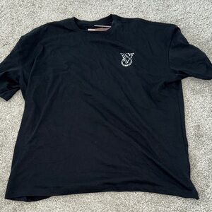 Victoria’s secret fashion show bling crystal basic black comfy tee top large